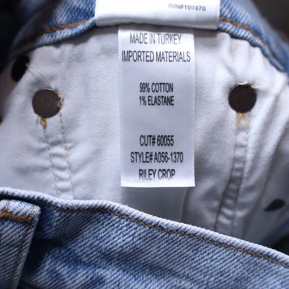 AGOLDE NEW Riley Cropped High Rise Straight Jean Bitter Light Washed Women's 28 - Picture 12 of 12